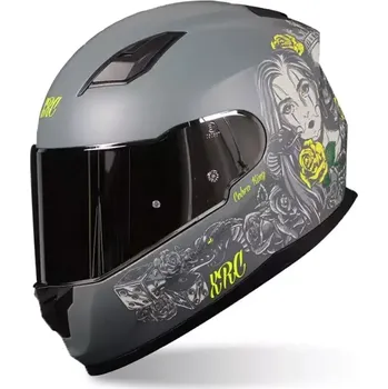 Helma na motorku Helma na moto XRC Cobra king matt grey/fluo