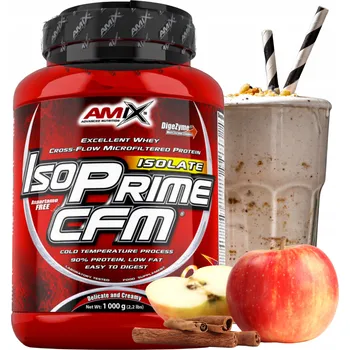 Protein Koktejl na hubnutí AMIX ISOPRIME CFM 1 kg Proteinový izolát Jablko Skořice