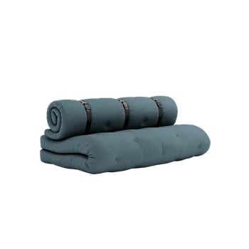 Pohovka KARUP Rozkládací dvoumístná pohovka BUCKLE UP OUT petrolejová modrá 140 cm