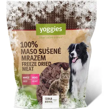 Yoggies Mrazem sušené hovězí srdce (lyofilizované) 85 g