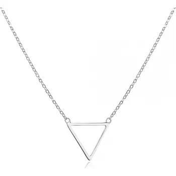 Náhrdelník AGATO Minimalistický stříbrný náhrdelník s trojúhelníkem AGT-N033X