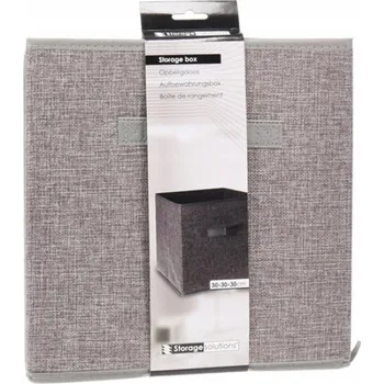 Úložný box Textilní úložný box 30x30x30 cm krabička šedý