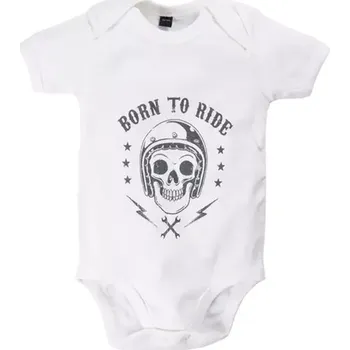 Kojenecký body dětské body Louis white/black vel. S