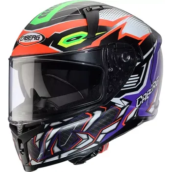 Helma na motorku Caberg Avalon X Gurkha matt black/orange fluo/green fluo vel. XL