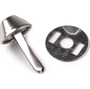 Nýt Dvounožkový hřeb / kovové nožičky na kabelky Ø12 mm Varianta: 1 nikl, Balení: 10 sada