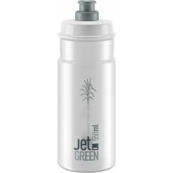 Láhev Elite láhev JET GREEN 550ml - čirá/šedé logo