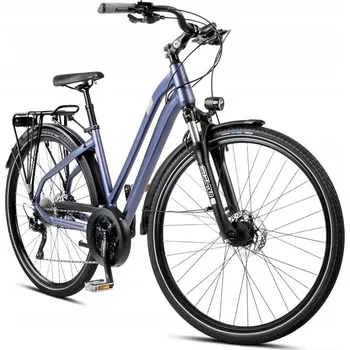 Trekingové kolo Romet Gazela 9, rám 19 palců, kola 28", fialové