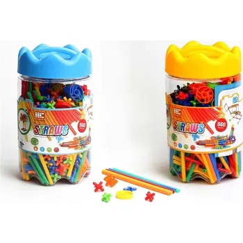 ostatní stavebnice Malí géniové Stavebnice - brčka 560 EL, askato