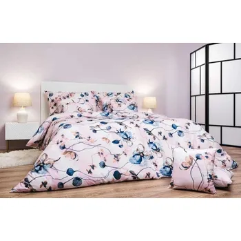 Povlečení Bavlněné povlečení Bloom elegance pudrová 135x200 70x90