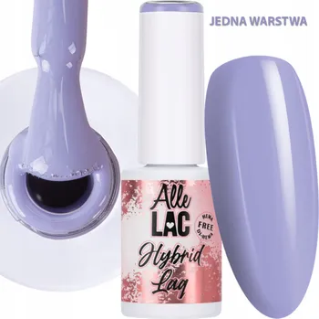 Lak na nehty Hybridní lak ALLELAC 6g LED/UV Gel Polish Purple Faded Fialový