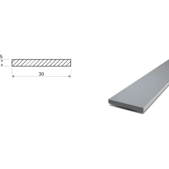 Stavební profil Plochá ocel tažená 30x5