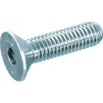 Šroub šroub M10*80mm celozávit, imbusová zápustná hlava 90° 10.9 Zn DIN 7991