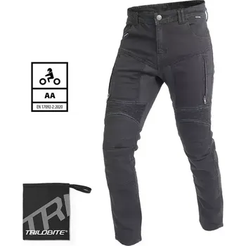 Moto oblečení Trilobite Parado skinny fit men jeans black level 2 vel. 40