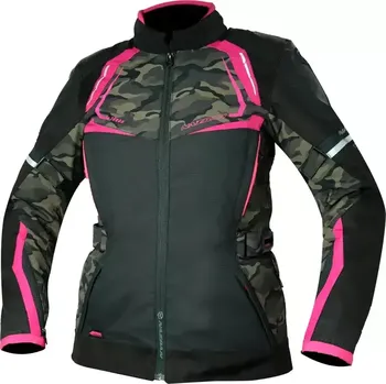 Moto bunda Dámská bunda na moto Nazran Thron Tech-Air black/pink/camo