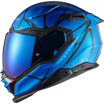 Helma na motorku NEXX X.WST 3 B-SIDE blue MT vel. L