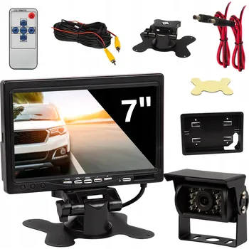 COUVACÍ KAMERA AUTOMOBILOVÁ UNIVERZÁLNÍ BLOW IP67 7 PALCŮ LED