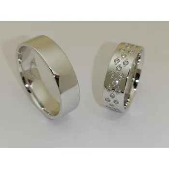 Prsten SNAU14B0015 Snubní prsteny Materiál: Bílé zlato 14kt