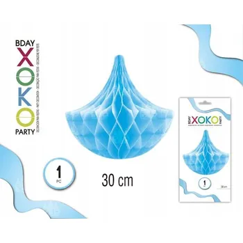 Obraz Modrá závěsná dekorace lampion - 30 cm