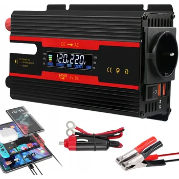 Měnič napětí DATOUBOSS 1500W měnič 12V na 230V čistě sinusový měnič