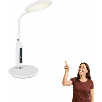 Lampička LED STOLNÍ LAMPA 9W 3000/4000/6500K GLOBO FRUGGY 58435W BÍLÁ / CHROM