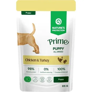 Krmivo pro psa Nature's Protection Prime Dog kaps. Puppy Chicken/Turkey 85 g