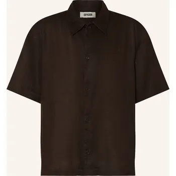 Pánská košile Drykorn Pánská Lněná Košile S Krátkým Rukávem Meryn Comfort...