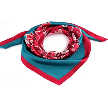 Šátek Saténový šátek 70x70 cm - 41 petrolejová