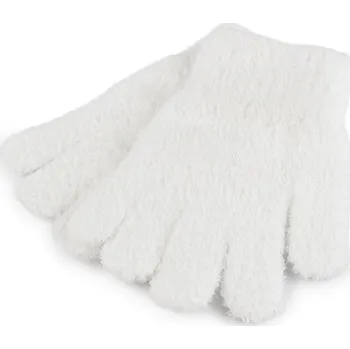 Fitness rukavice Dětské pletené rukavice froté Varianta: 1 bílá, Balení: 1 pár