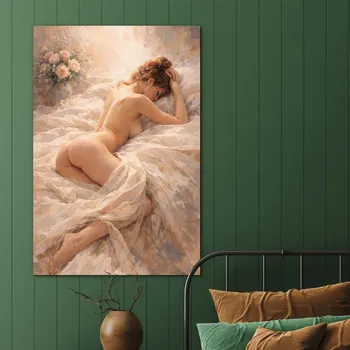 Obraz Dřevěný obraz aktu - Euforie | DUBLEZ