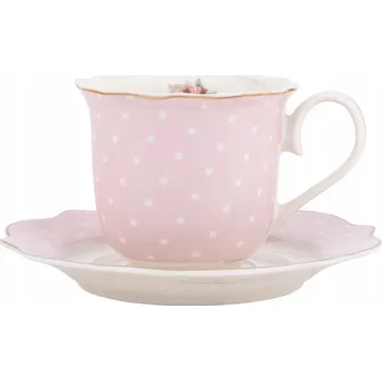 Šálek s podšálkem na čajovou kávu Altom Design Natalie Pink 250 ml