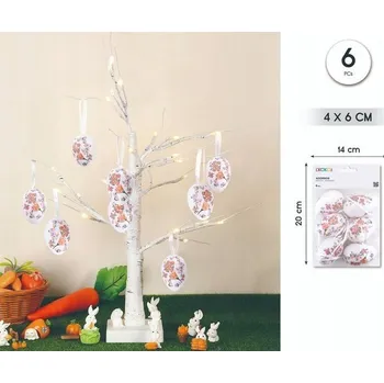 Velikonoční dekorace Velikonoční závěs z látky s květinami