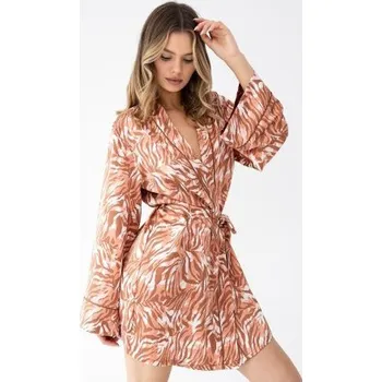 Dámský župan Dámský župan Sensis Velenisse - 7/8 rukáv Mocca XL