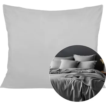 Povlak na polštářek SATÉNOVÝ POVLAK NA POLŠTÁŘ 024 SVĚTLE 70X80 CM ŠEDÁ