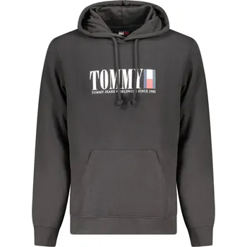 Pánská mikina Tommy Jeans DM0DM22144 Pánská mikina s kapucí černá XL