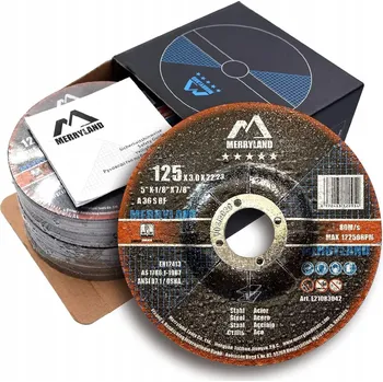 Řezný kotouč MERRYLAND 125 METAL OCEL KOTOUČ NA OCELOVOU OCEL 125 X 3,0 MM 10 KS
