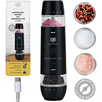 Kuchyňský mlýnek Elektrický mlýnek Karl Hausmann kovový bezbarvý, černý