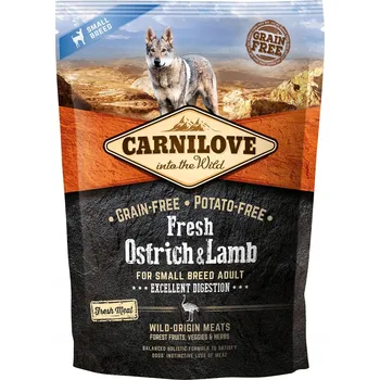 Krmivo pro psa Carnilove Fresh Adult Small Breed Pštros a Jehněčí 1,5 kg