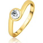 Zlatý prsten se zirkonem