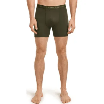 Pánské merino boxerky ICEBREAKER Mens Anatomica Boxers, Dark Loden velikost: L