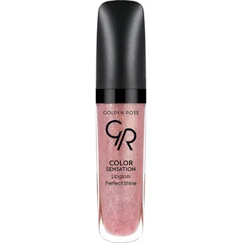 Přípravek na rty Hnědý lesk na rty s růžovým třpytem hydratační Golden Rose 5,6 ml