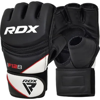 Boxerské rukavice RDX Grapplingové rukavice F12 MMA černé S S + DÁREK