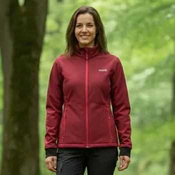 Dámský kabát Dámská softshellová bunda bordó Wolf B2372