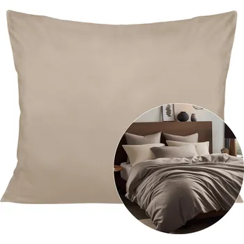 Povlak na polštářek SATÉNOVÝ POVLAK NA POLŠTÁŘ 50X60 CM TMAVĚBÉŽOVÁ