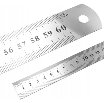 60 CM OCELOVÉ PRAVÍTKO PŘÍMÉ MĚŘÍTKO KOVOVÉ FLEXIBILNÍ