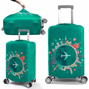 OBAL NA KUFR OCHRANNÝ CESTOVNÍ ZAVAZADLO ZELENÝ 70x50x30 VELIKOST L