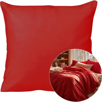 Povlak na polštářek SATÉNOVÝ POVLAK NA POLŠTÁŘ 029 40X40 CM ČERVENÁ