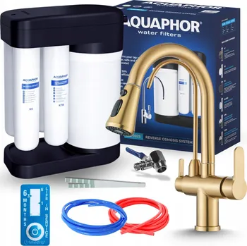 vodní filtr FILTR REVERZNÍ OSMÓZY SADA PRO PITNOU VODU S TŘÍCESTNOU KUCHYŇSKOU BATERIÍ
