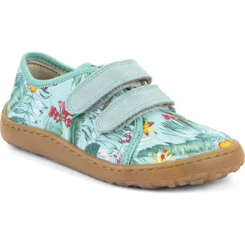 Chlapecká obuv Froddo Tenisky barefoot canvas G1700440-17 mint květy Velikost: 29