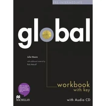 Anglický jazyk Global Pre-intermediate: Workbook with key + CD
