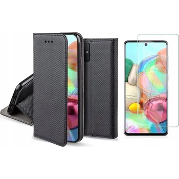 Pouzdro na mobilní telefon Flipové pouzdro Samsung Galaxy A71 černé s funkcí stojánku